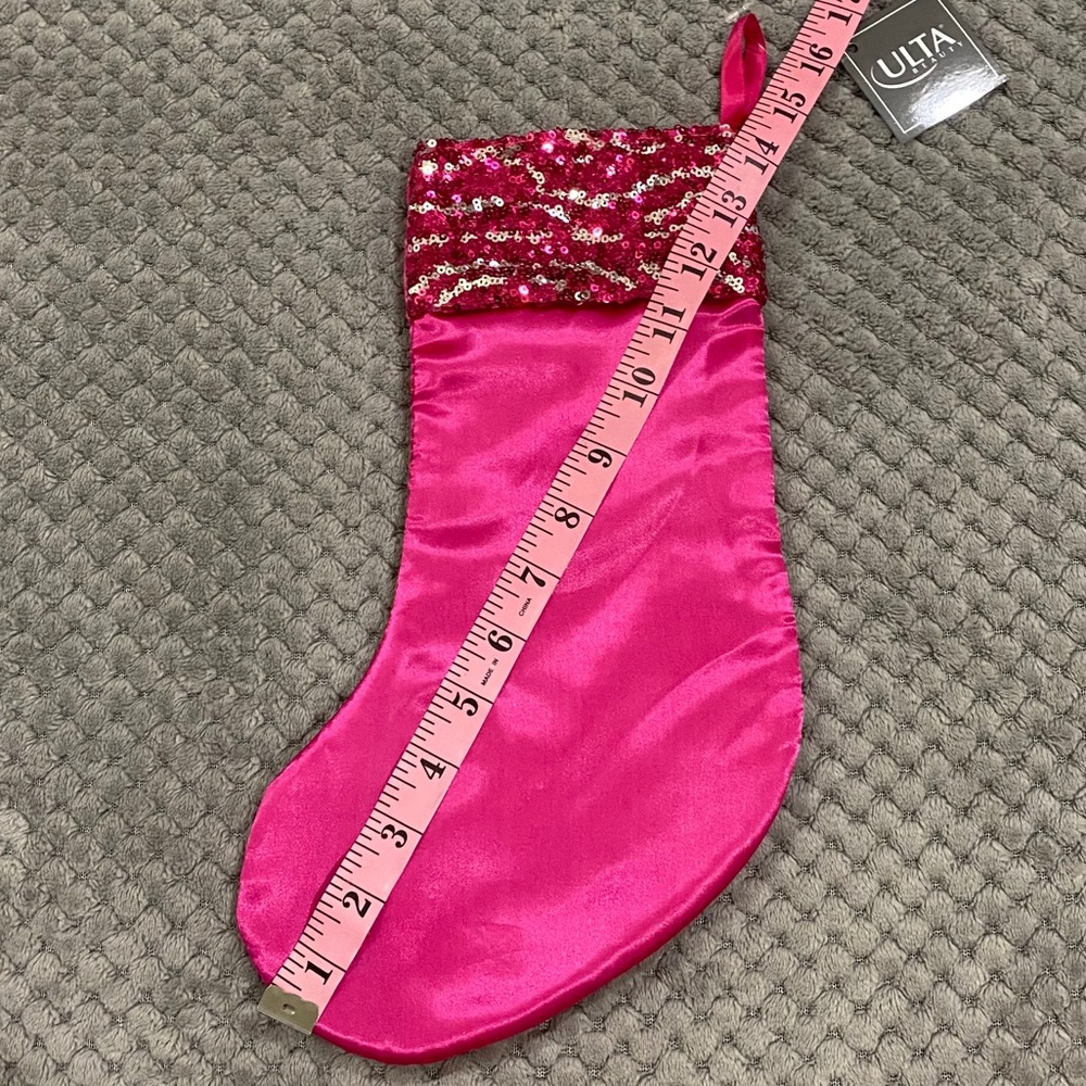 Pink Sequin Stocking - Picture 6 of 6